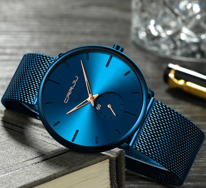 Virelle-Focus-Virelle | Heren Horloge – Analoog Uurwerk, Roestvrijstalen Kast, Minimalistisch Design