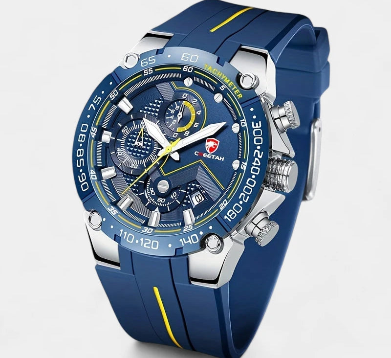 Virelle-Horloges-Virelle | Heren Sporthorloge – Siliconen Band, Groot Uurwerk, Chronograaf Functie