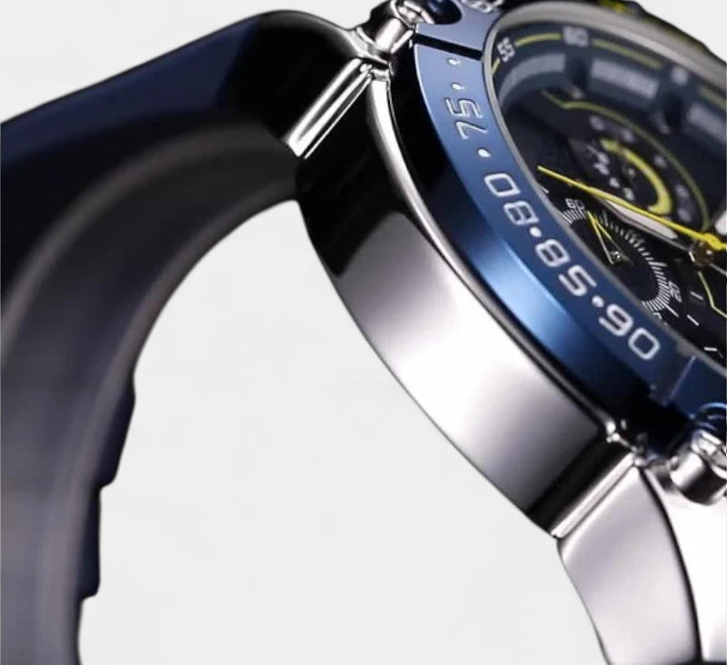 Virelle-Horloges-Virelle | Heren Sporthorloge – Siliconen Band, Groot Uurwerk, Chronograaf Functie