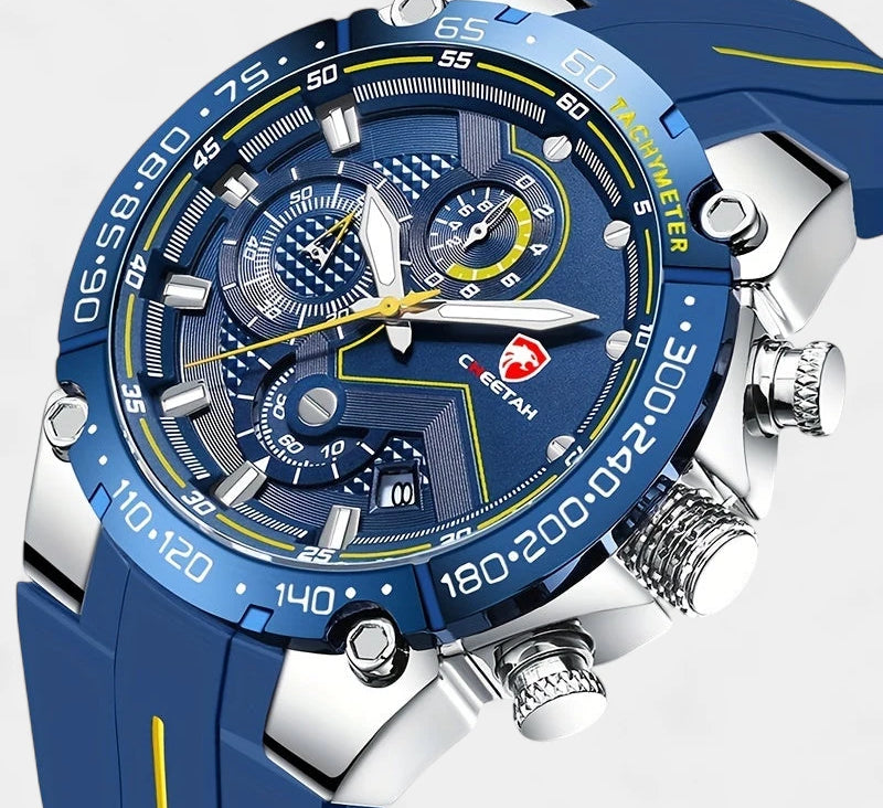 Virelle-Horloges-Virelle | Heren Sporthorloge – Siliconen Band, Groot Uurwerk, Chronograaf Functie