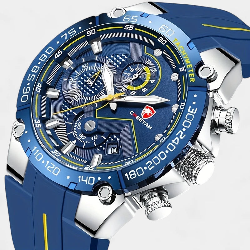 Virelle-Horloges-Virelle | Heren Sporthorloge – Siliconen Band, Groot Uurwerk, Chronograaf Functie