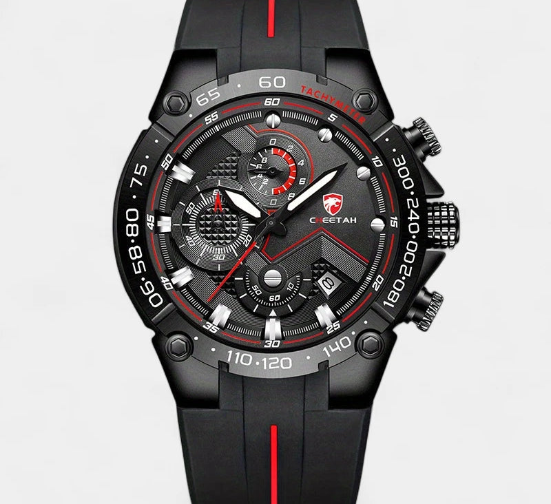 Virelle-Horloges-Virelle | Heren Sporthorloge – Siliconen Band, Groot Uurwerk, Chronograaf Functie