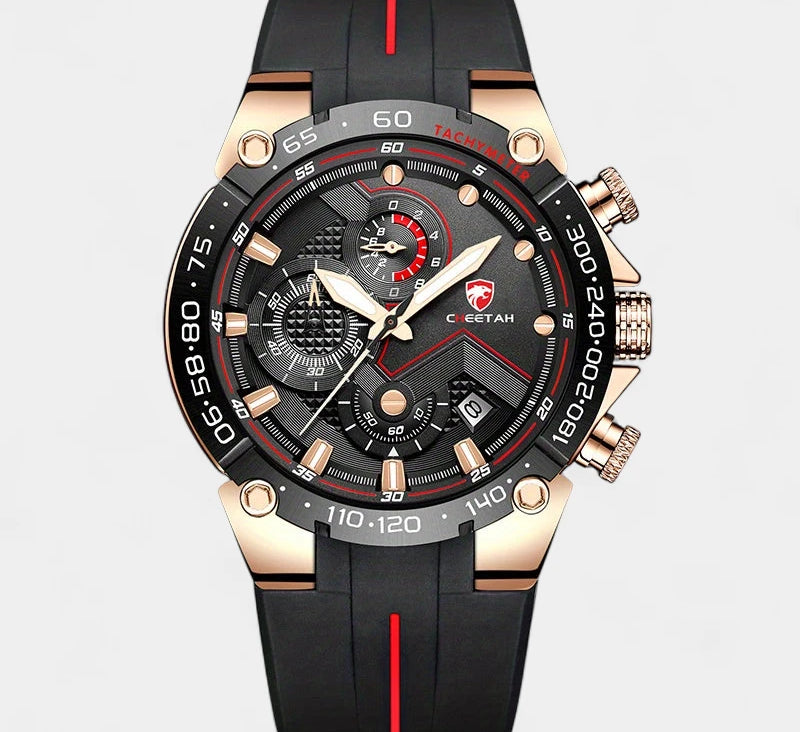 Virelle-Horloges-Virelle | Heren Sporthorloge – Siliconen Band, Groot Uurwerk, Chronograaf Functie