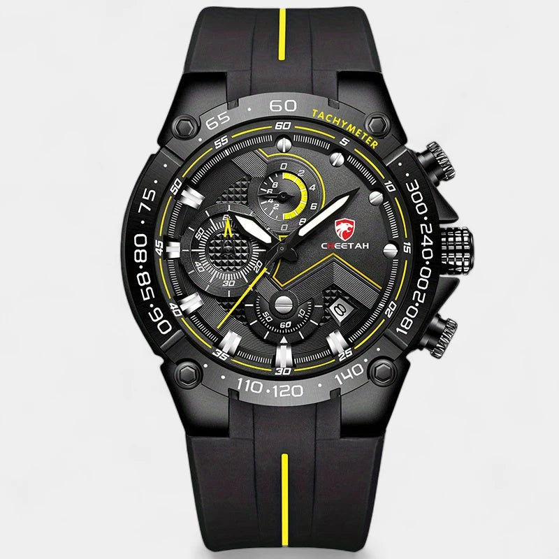 Virelle-Horloges-Virelle | Heren Sporthorloge – Siliconen Band, Groot Uurwerk, Chronograaf Functie