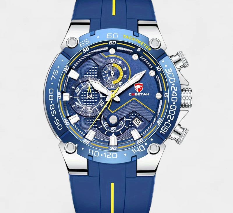 Virelle-Horloges-Virelle | Heren Sporthorloge – Siliconen Band, Groot Uurwerk, Chronograaf Functie