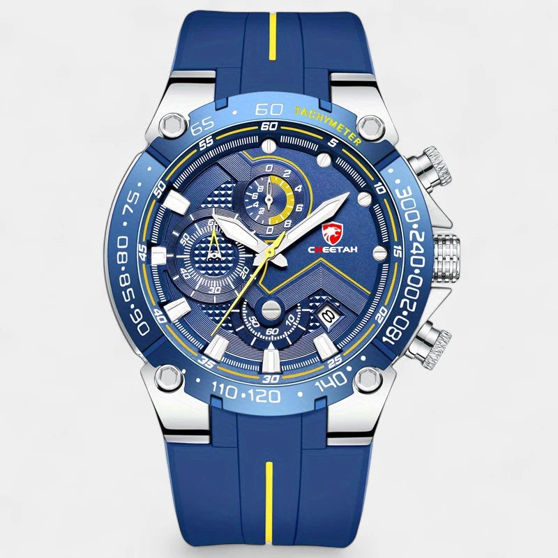 Virelle-Horloges-Virelle | Heren Sporthorloge – Siliconen Band, Groot Uurwerk, Chronograaf Functie