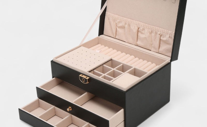 Virelle-Jewelry Box-Virelle Jewelry verpakking - Luxe leer om je sieraden te organiseren