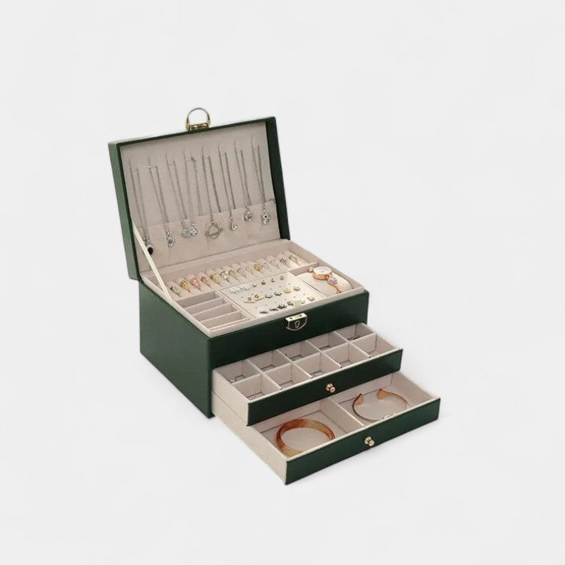 Virelle-Jewelry Box-Virelle Jewelry verpakking - Luxe leer om je sieraden te organiseren