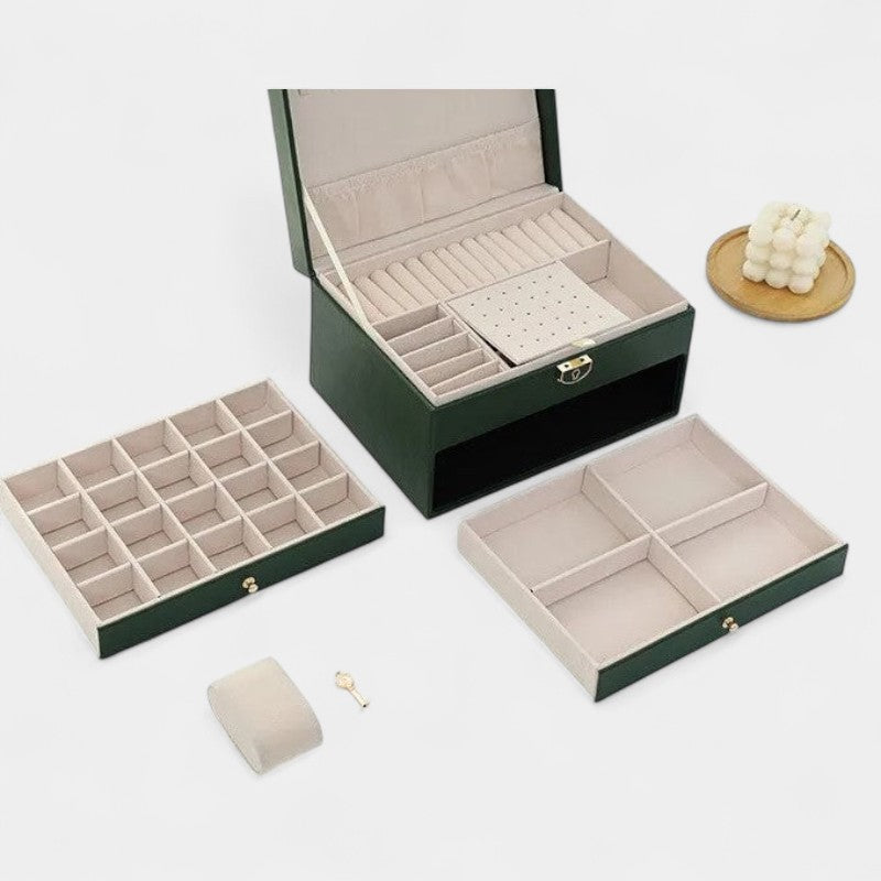Virelle-Jewelry Box-Virelle Jewelry verpakking - Luxe leer om je sieraden te organiseren