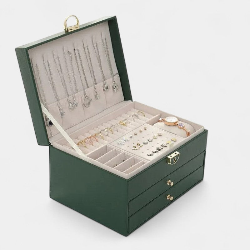 Virelle-Jewelry Box-Virelle Jewelry verpakking - Luxe leer om je sieraden te organiseren