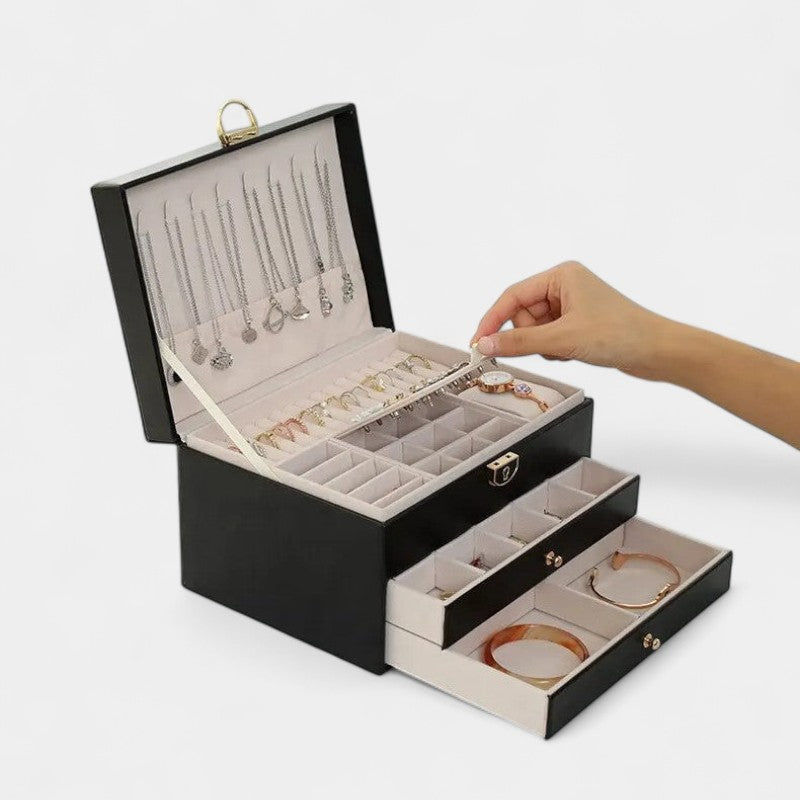 Virelle-Jewelry Box-Virelle Jewelry verpakking - Luxe leer om je sieraden te organiseren