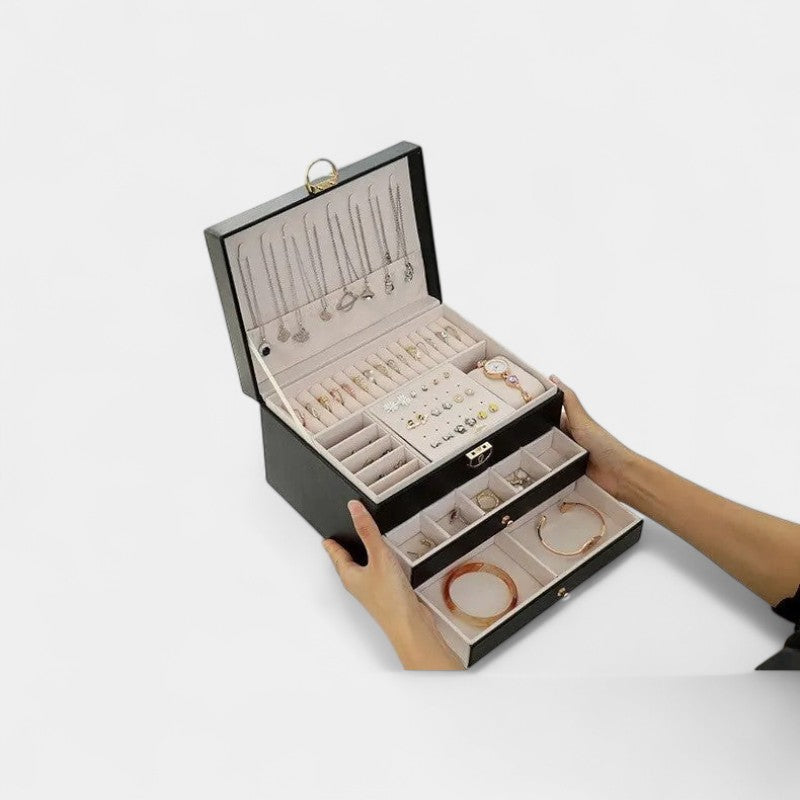 Virelle-Jewelry Box-Virelle Jewelry verpakking - Luxe leer om je sieraden te organiseren