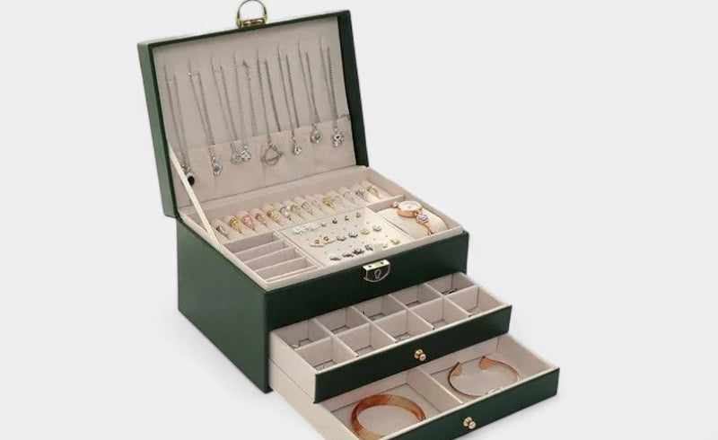 Virelle-Jewelry Box-Virelle Jewelry verpakking - Luxe leer om je sieraden te organiseren