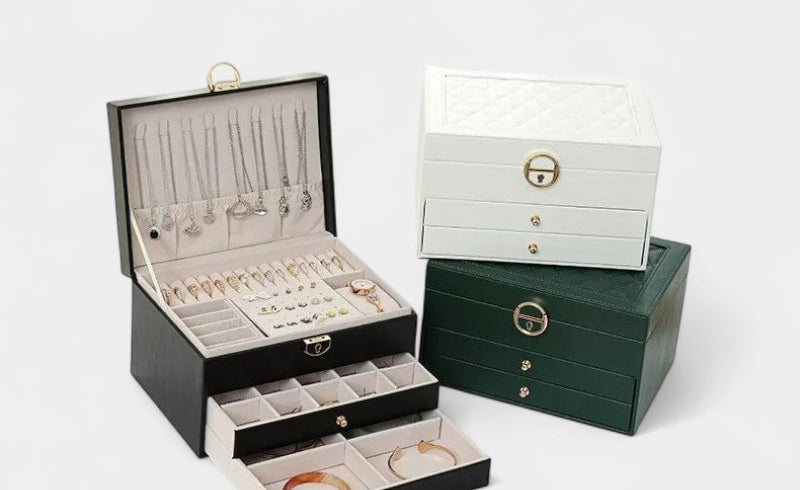 Virelle-Jewelry Box-Virelle Jewelry verpakking - Luxe leer om je sieraden te organiseren