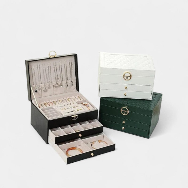 Virelle-Jewelry Box-Virelle Jewelry verpakking - Luxe leer om je sieraden te organiseren