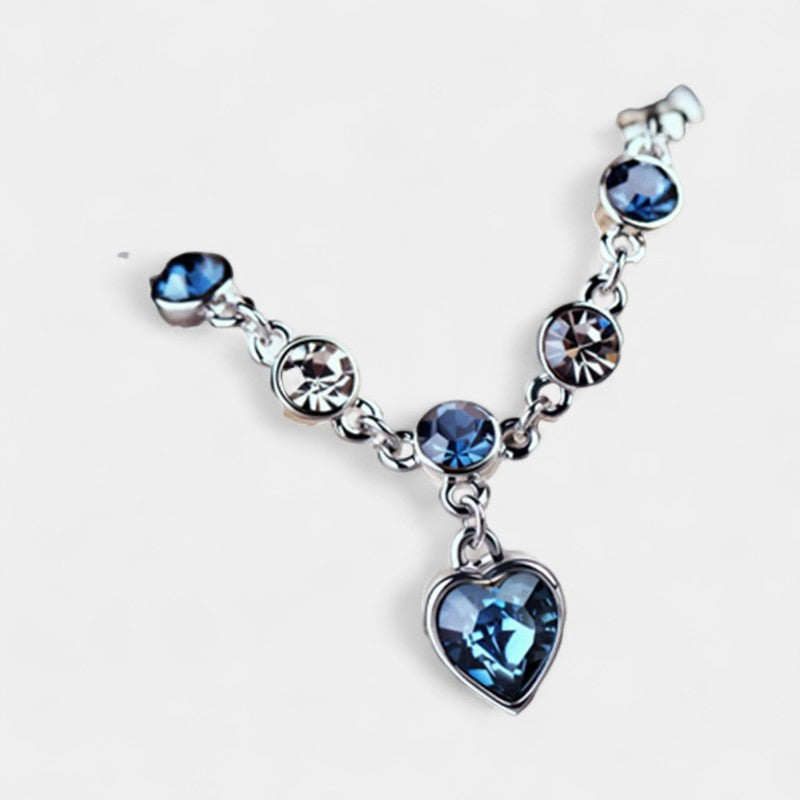 Virelle-Jewelry Bracelet Heart-Virelle Armband - Heart of the Ocean crystal bracelet met luxe uitstraling