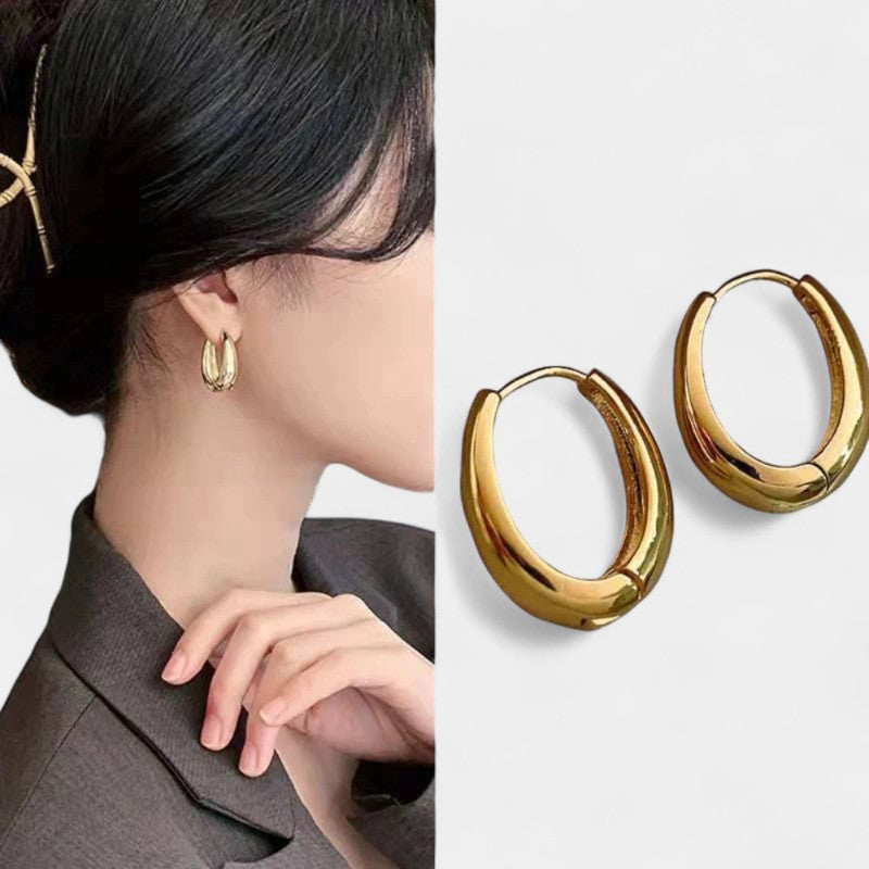 Virelle-Jewelry Earring Hoop-Virelle Oorbellen - Tijdloze gouden hoops voor elke gelegenheid