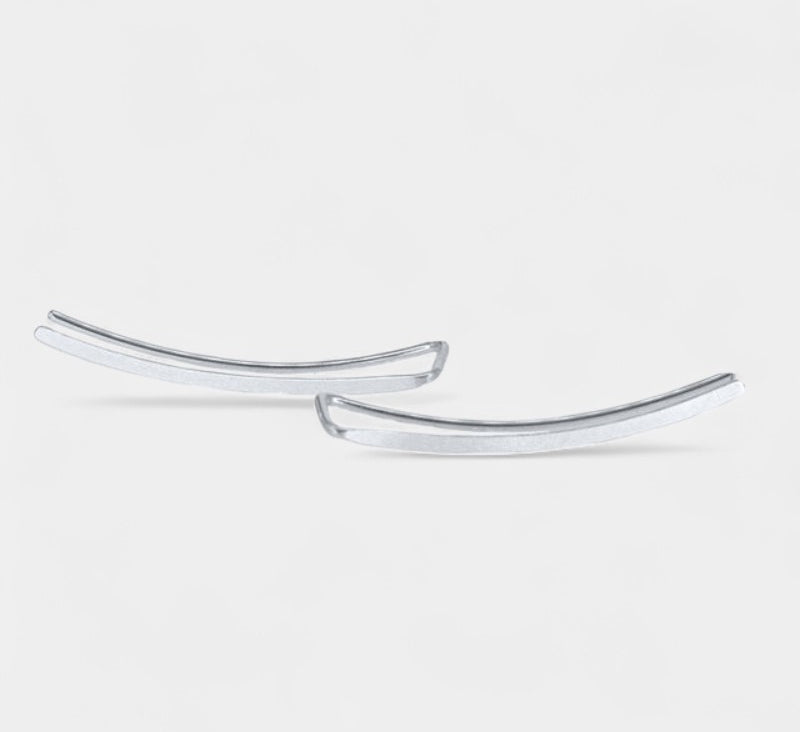 Virelle-Jewelry Earring-Virelle Oorbellen - Smooth Long Line Ear Climber voor vrouwen