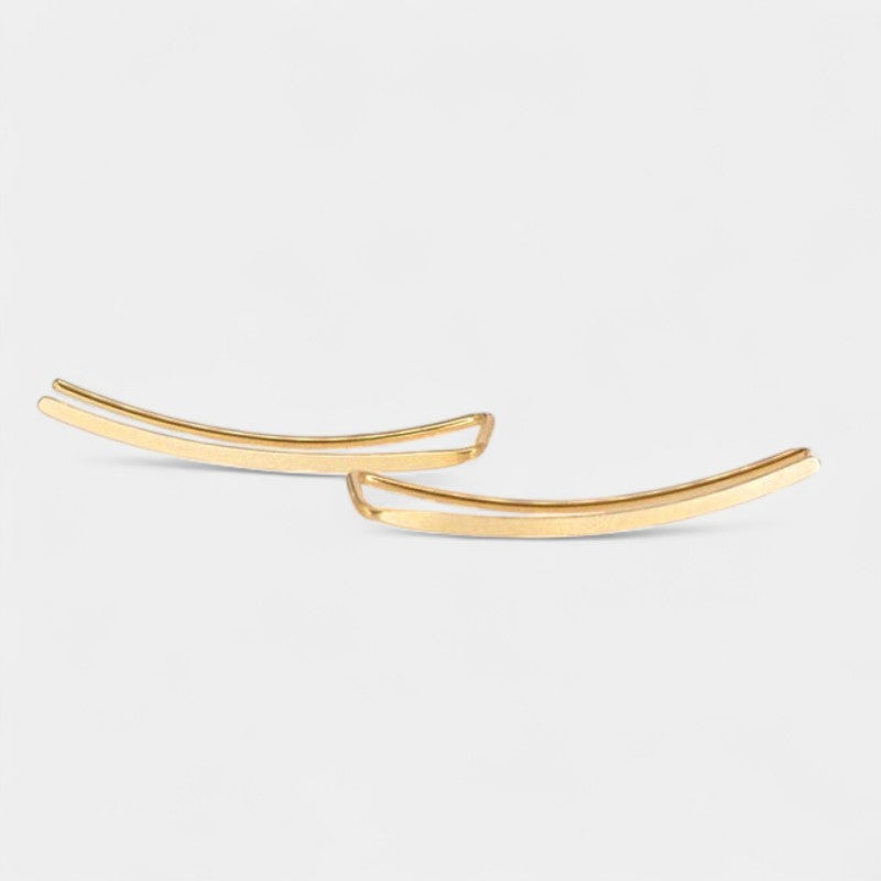 Virelle-Jewelry Earring-Virelle Oorbellen - Smooth Long Line Ear Climber voor vrouwen