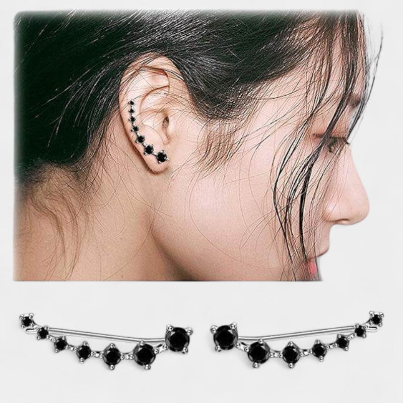 Virelle-Jewelry Earring-Virelle Zircon oor klimmers voor vrouwen - Elegante sterling zilveren sieraden