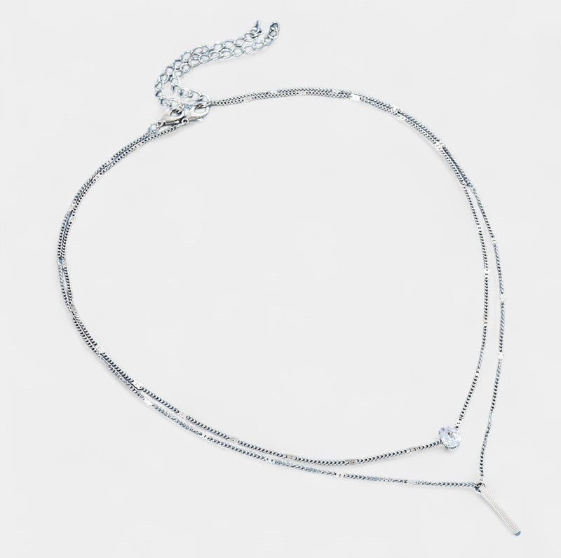 Virelle-Jewelry Necklace Bar-Virelle Goud Pendant Ketting Set - Vintage sieraden set