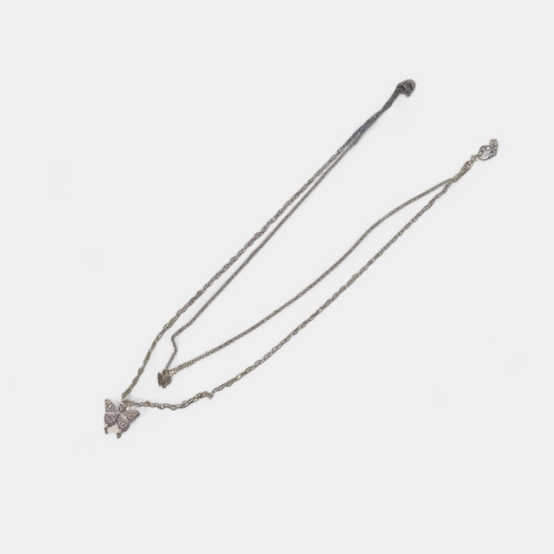 Virelle-Jewelry Necklace Butterfly-Virelle Gelaagde Vlinder Zilveren Ketting - Elegant ontwerp voor elke gelegenheid