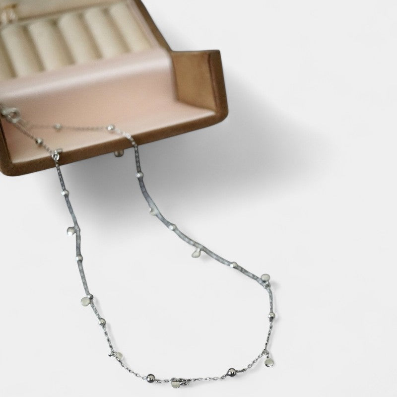 Virelle-Jewelry Necklace Chain-Virelle Ketting - Silver multi drops necklace met stijlvolle charme