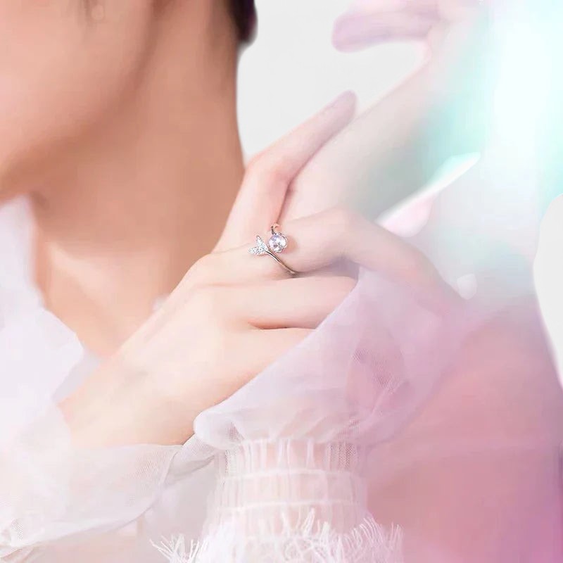 Virelle-Jewelry Ring-Virelle Ring - Mermaids staart ring met maansteen