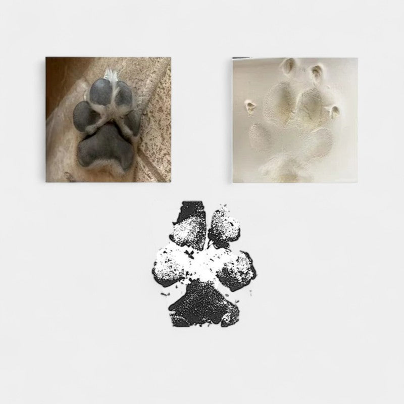 Virelle-Necklace-Virelle Custom plated paw print necklace - Persoonlijke hanger met naam