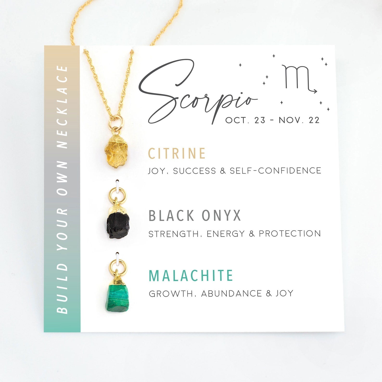 Virelle-Necklace-Virelle | Dames Halsketting – Geboortesteen Hanger, Zodiac Design