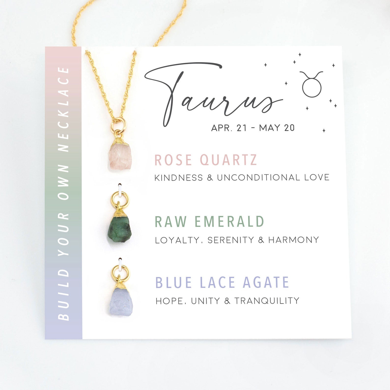 Virelle-Necklace-Virelle | Dames Halsketting – Geboortesteen Hanger, Zodiac Design