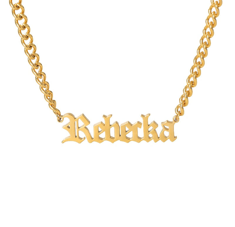 Virelle-Necklace-Virelle | Dames Halsketting – Gepersonaliseerde Naam, Fijn Scriptontwerp