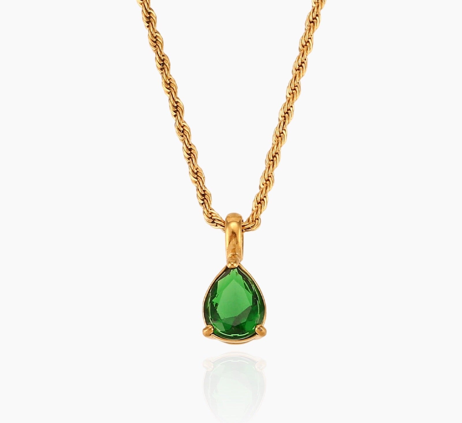 Virelle-Necklace-Virelle | Dames Ketting – Edelsteen Hanger, Geboortesteen Ontwerp, Fijne Verstelbare Ketting