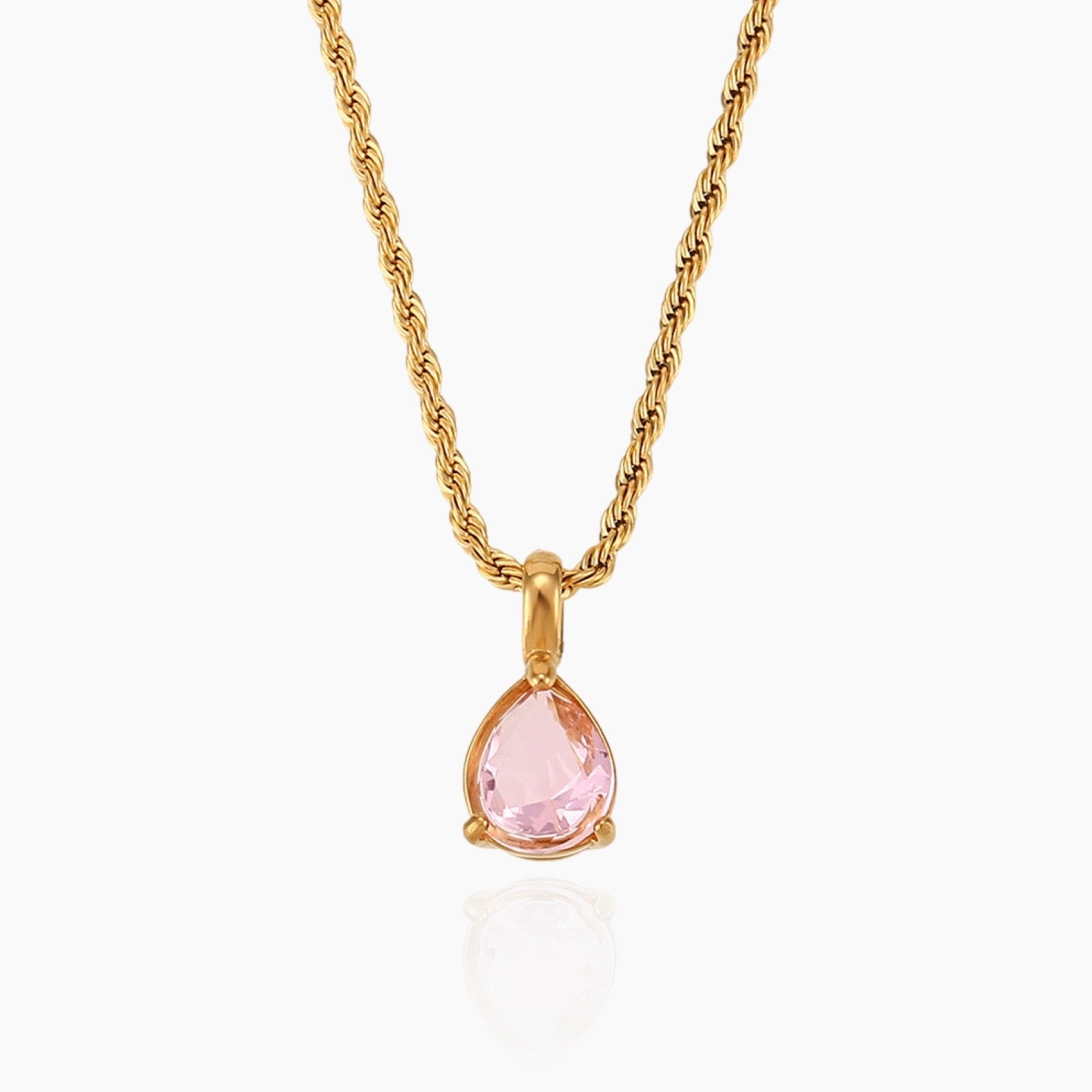 Virelle-Necklace-Virelle | Dames Ketting – Edelsteen Hanger, Geboortesteen Ontwerp, Fijne Verstelbare Ketting