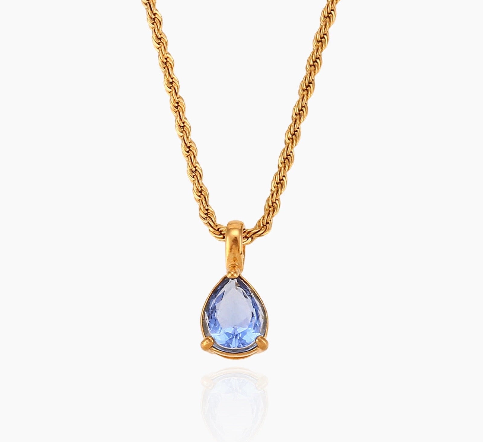 Virelle-Necklace-Virelle | Dames Ketting – Edelsteen Hanger, Geboortesteen Ontwerp, Fijne Verstelbare Ketting