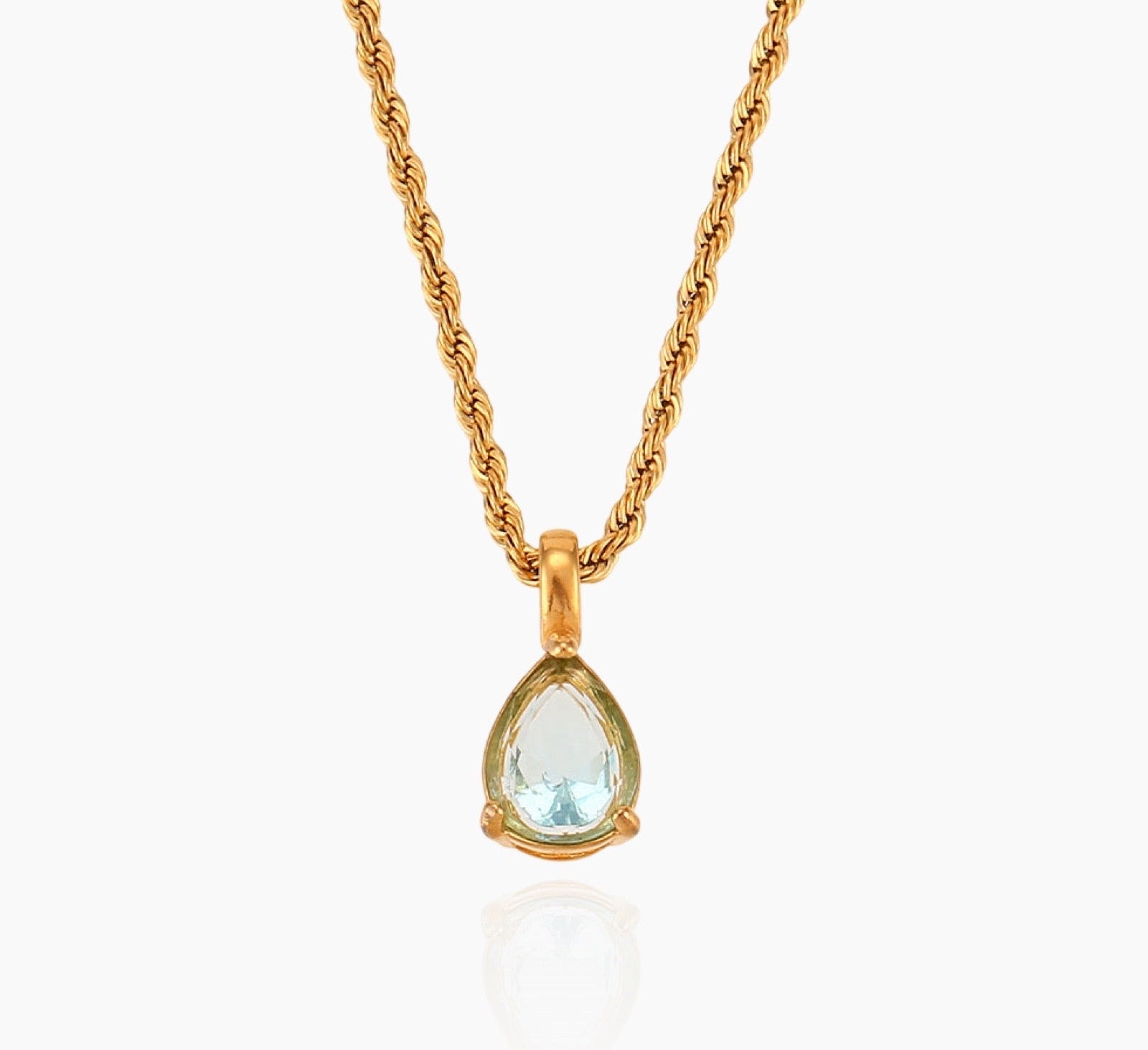 Virelle-Necklace-Virelle | Dames Ketting – Edelsteen Hanger, Geboortesteen Ontwerp, Fijne Verstelbare Ketting