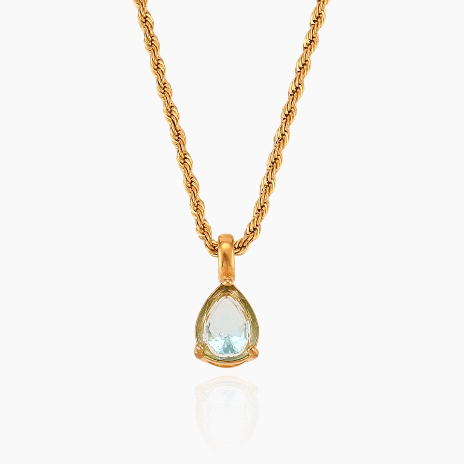 Virelle-Necklace-Virelle | Dames Ketting – Edelsteen Hanger, Geboortesteen Ontwerp, Fijne Verstelbare Ketting