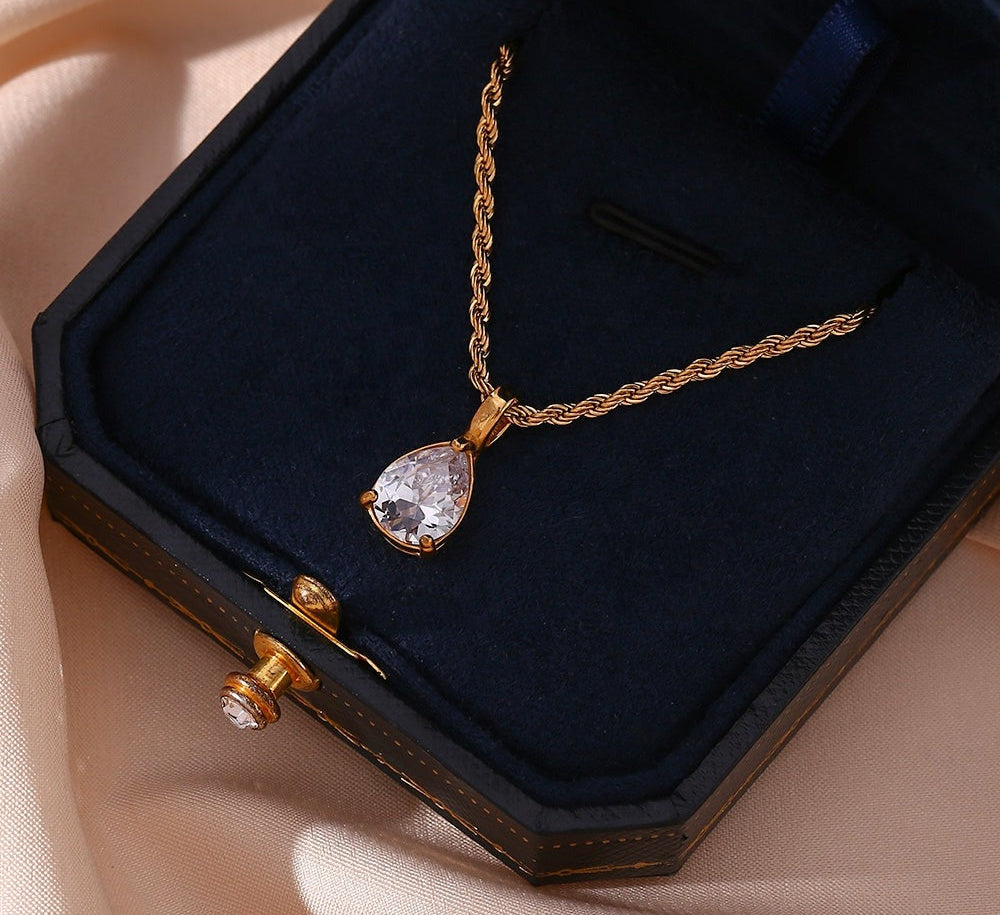 Virelle-Necklace-Virelle | Dames Ketting – Edelsteen Hanger, Geboortesteen Ontwerp, Fijne Verstelbare Ketting