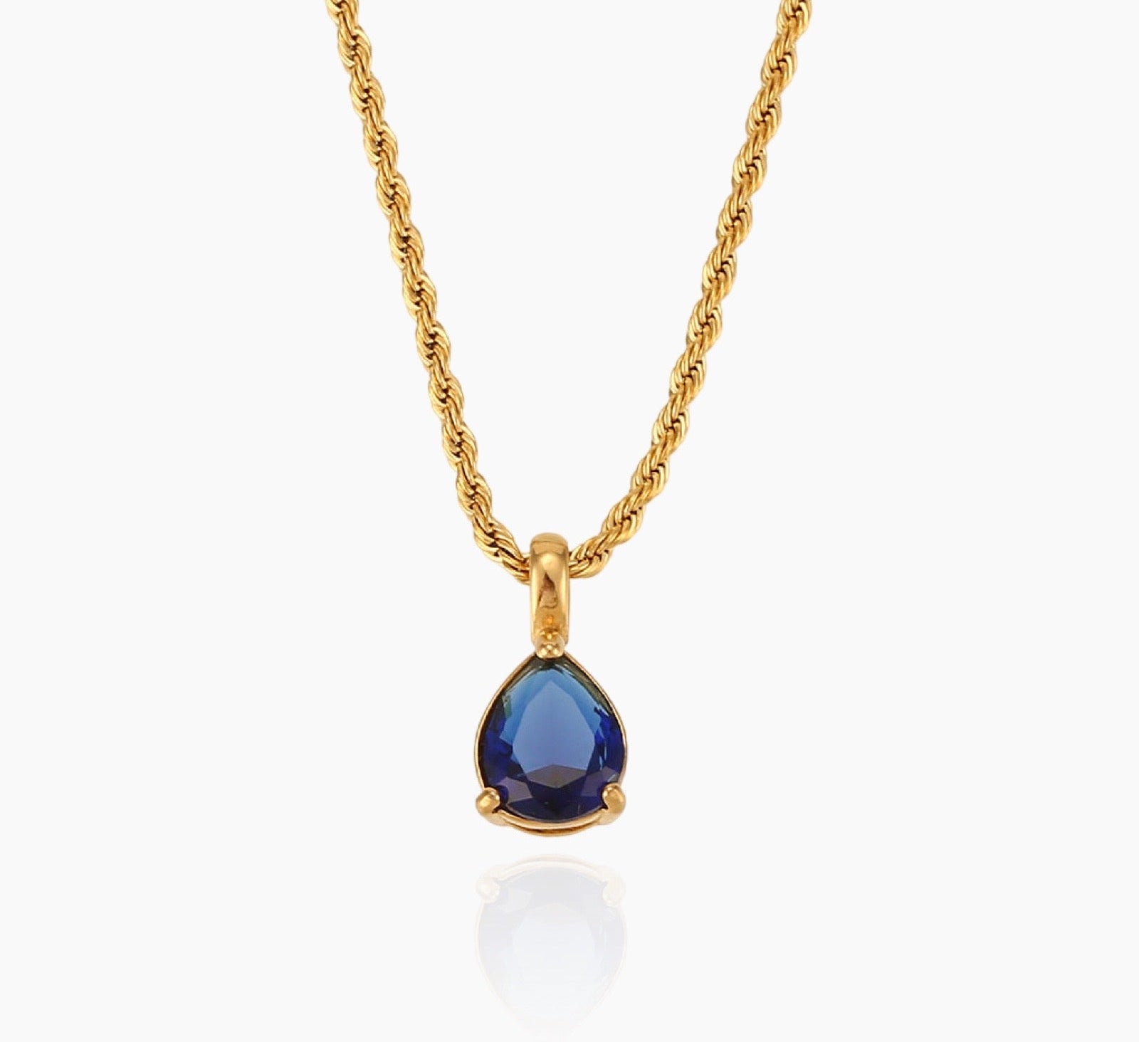 Virelle-Necklace-Virelle | Dames Ketting – Edelsteen Hanger, Geboortesteen Ontwerp, Fijne Verstelbare Ketting