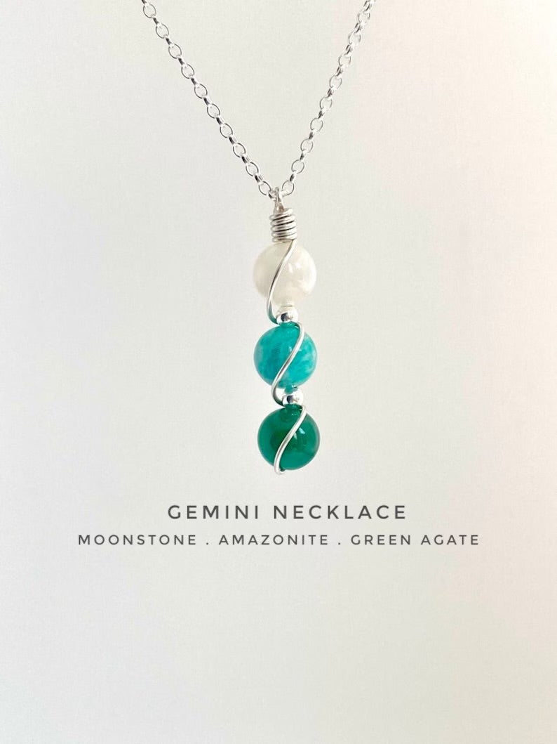 Virelle-Necklace-Virelle | Dames Ketting – Geboortesteen Siersteen, Bolvormige Hanger, Verstelbare Ketting