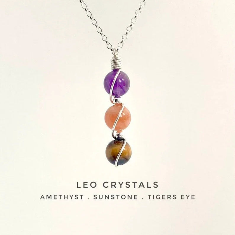 Virelle-Necklace-Virelle | Dames Ketting – Geboortesteen Siersteen, Bolvormige Hanger, Verstelbare Ketting