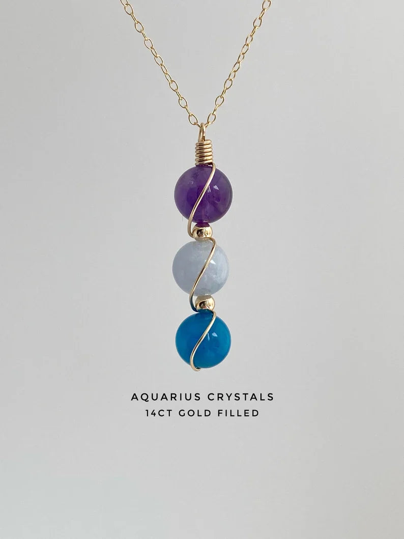 Virelle-Necklace-Virelle | Dames Ketting – Geboortesteen Siersteen, Bolvormige Hanger, Verstelbare Ketting