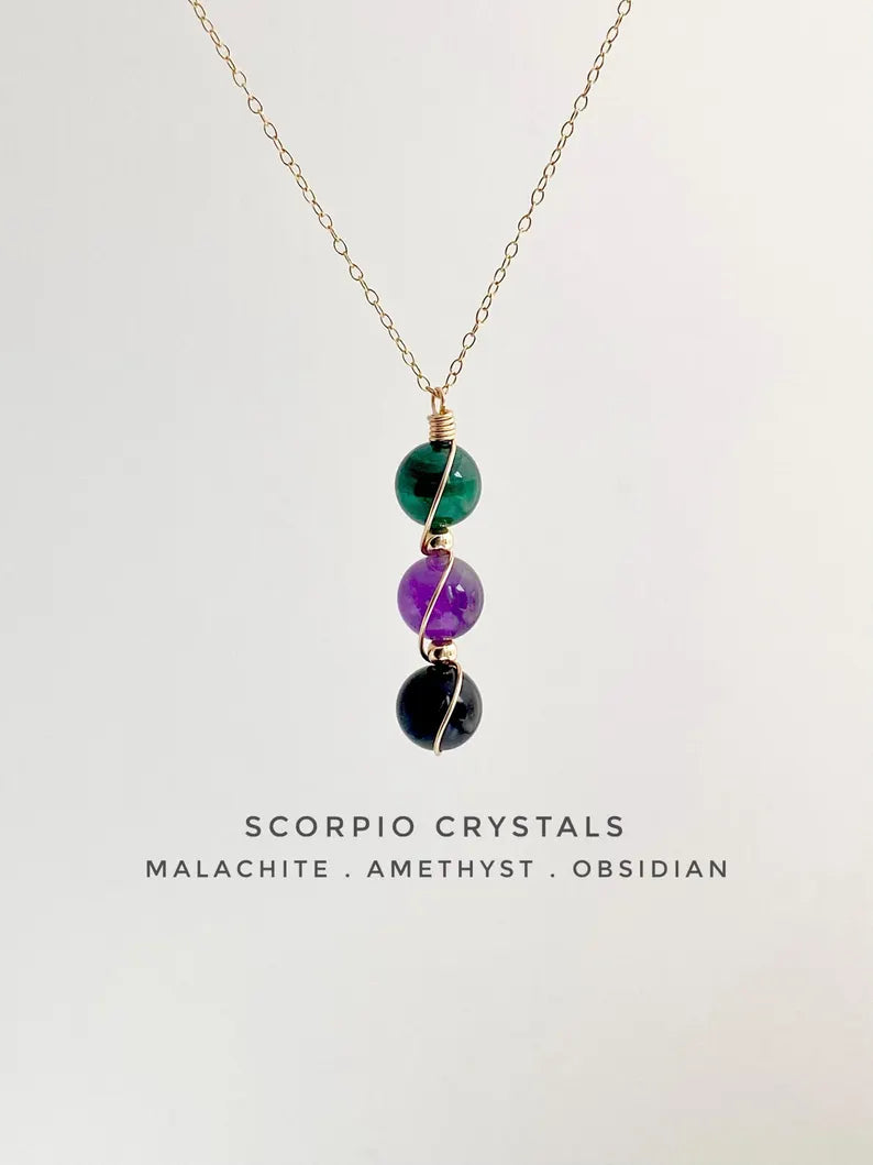 Virelle-Necklace-Virelle | Dames Ketting – Geboortesteen Siersteen, Bolvormige Hanger, Verstelbare Ketting