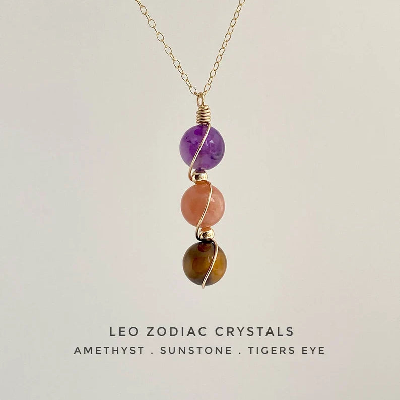 Virelle-Necklace-Virelle | Dames Ketting – Geboortesteen Siersteen, Bolvormige Hanger, Verstelbare Ketting