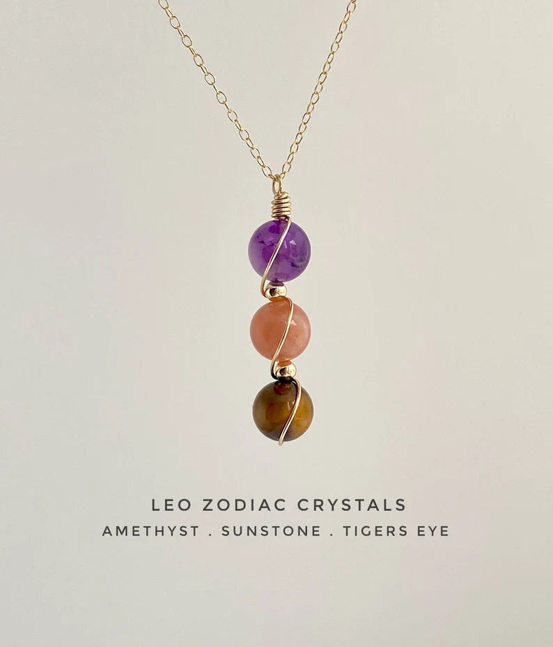 Virelle-Necklace-Virelle | Dames Ketting – Geboortesteen Siersteen, Bolvormige Hanger, Verstelbare Ketting