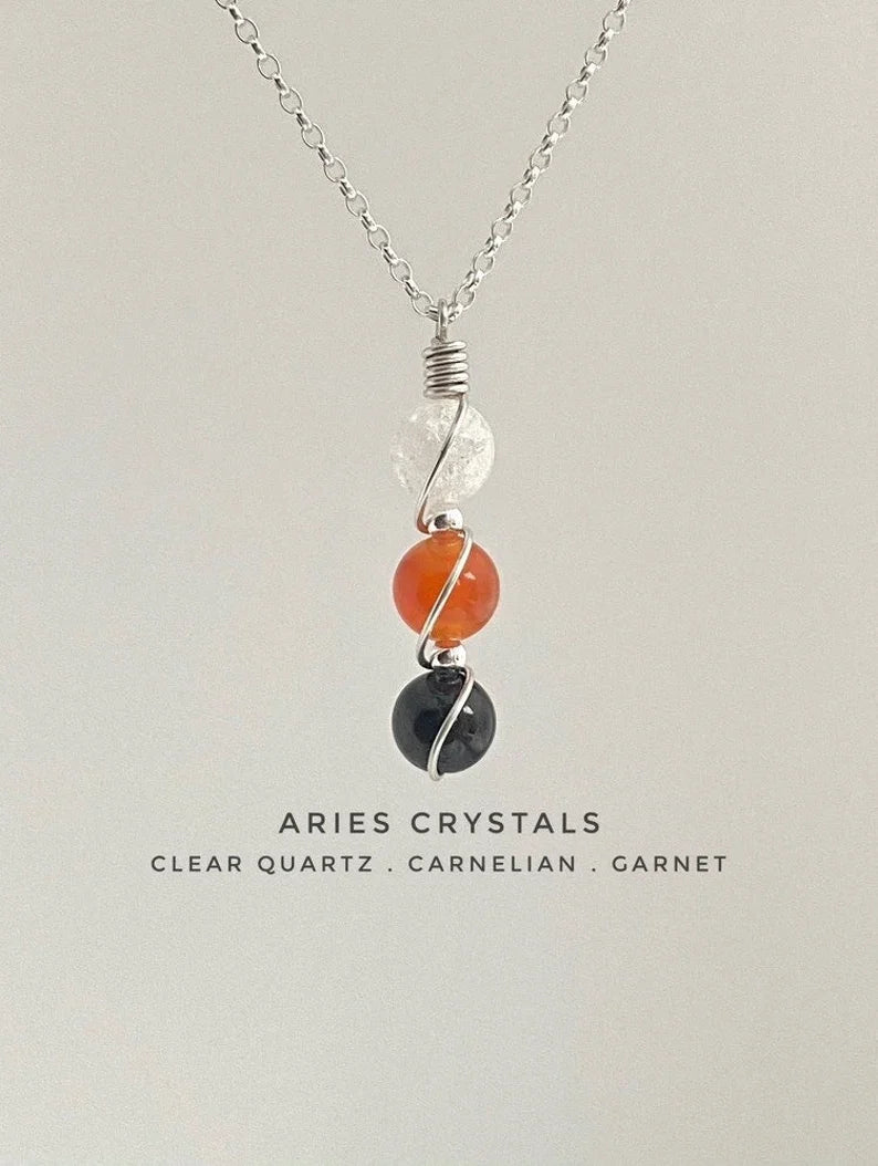 Virelle-Necklace-Virelle | Dames Ketting – Geboortesteen Siersteen, Bolvormige Hanger, Verstelbare Ketting