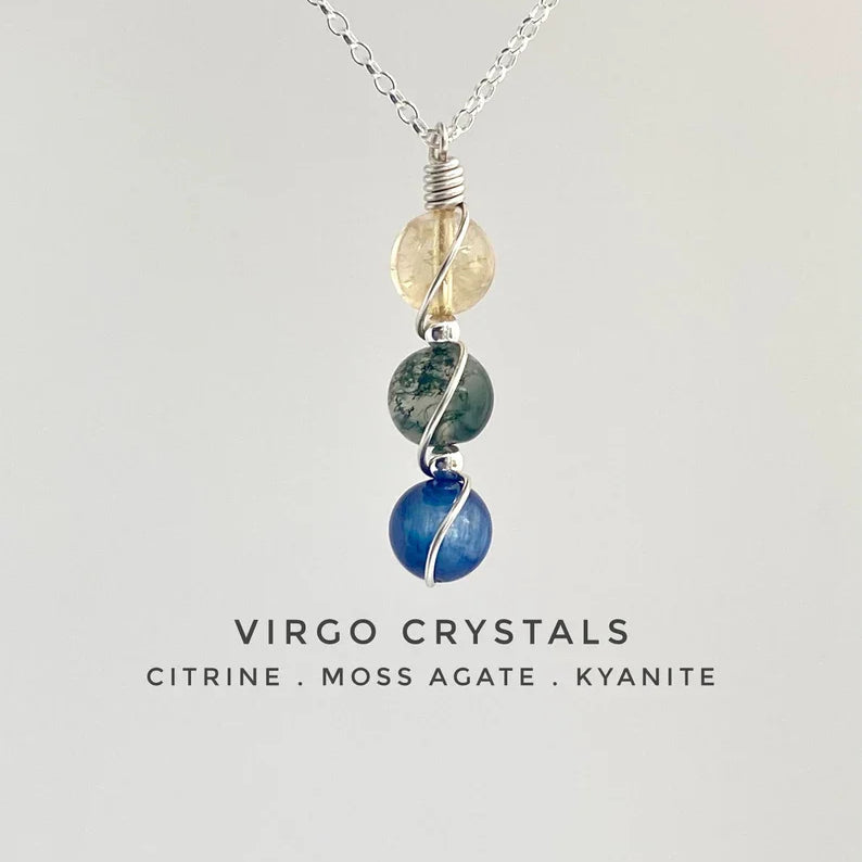 Virelle-Necklace-Virelle | Dames Ketting – Geboortesteen Siersteen, Bolvormige Hanger, Verstelbare Ketting