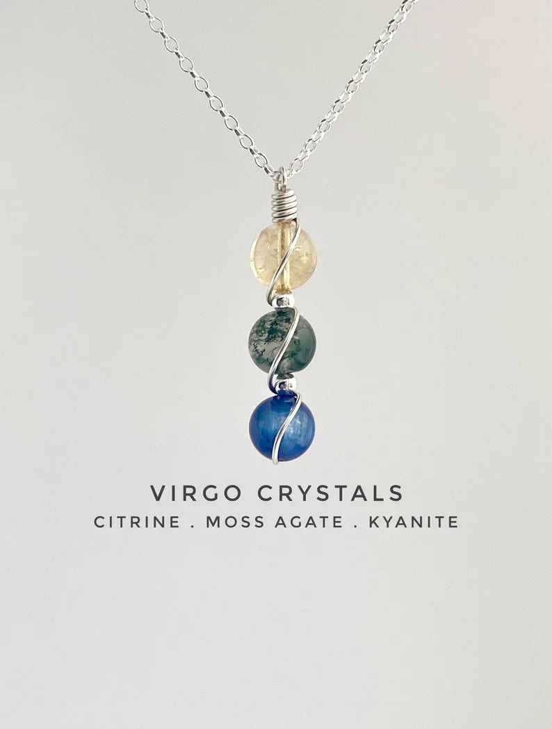 Virelle-Necklace-Virelle | Dames Ketting – Geboortesteen Siersteen, Bolvormige Hanger, Verstelbare Ketting