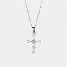 Virelle-Necklace-Virelle | Damesketting – Kruishanger met Strass, Fijne Schakelketting, Verstelbare Lengte