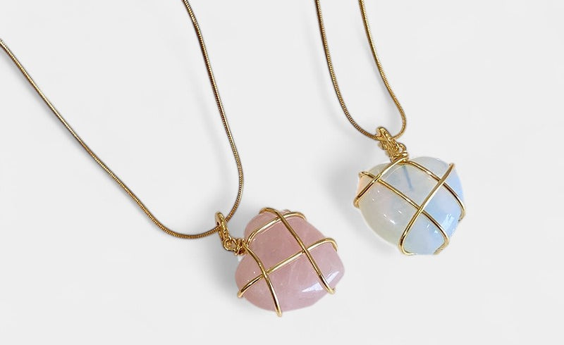 Virelle-Necklace-Virelle Ketting - Cartoon princess love girl moonstone necklace